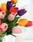 30PCS Summer Floral Arrangement – Artificial Tulip Flowers, Real Touch Faux PU Tulips for Table Centerpieces, Kitchen, Home Decor (Multi-Colors)